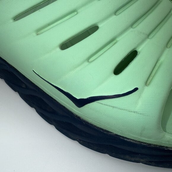 HOKA One One Sandal ORA Recovery Mint Green Blue Slide Shoes Men’s Size 12 - Picture 9 of 11